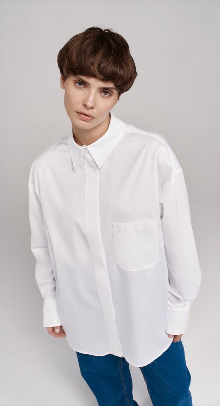 Рубашка свободного кроя