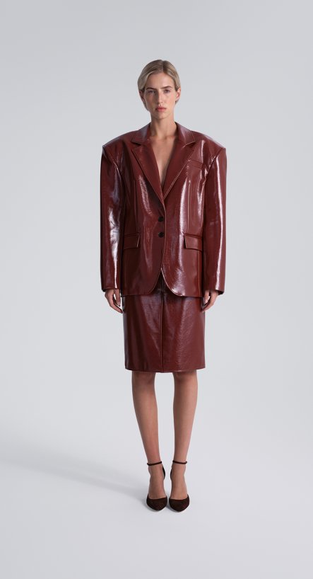 Жакет из лакированной кожи Жакет из лакированной кожи