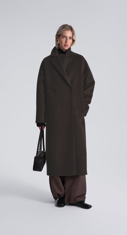 Пальто двубортное 