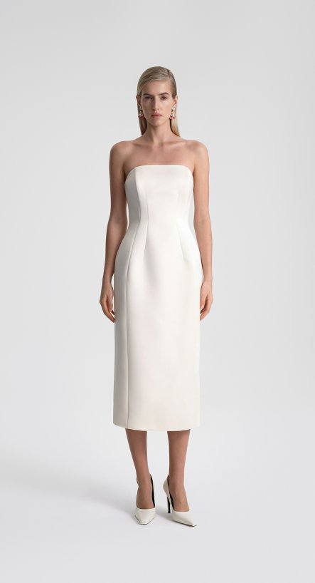 Платье-бандо миди