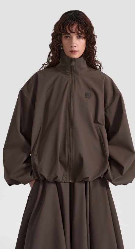 Бомбер из плащевой ткани