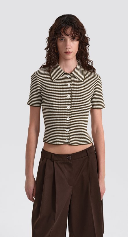 Поло в полоску