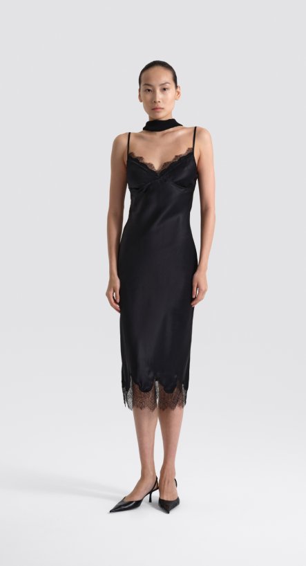 Платье-комбинация миди