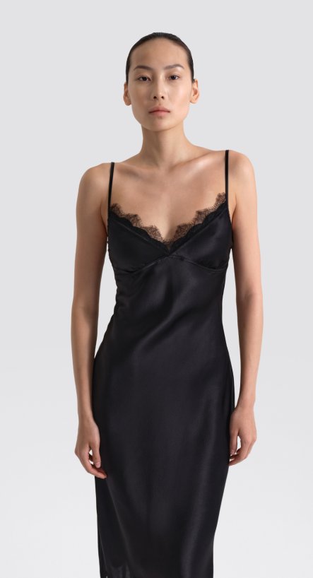 Платье-комбинация миди