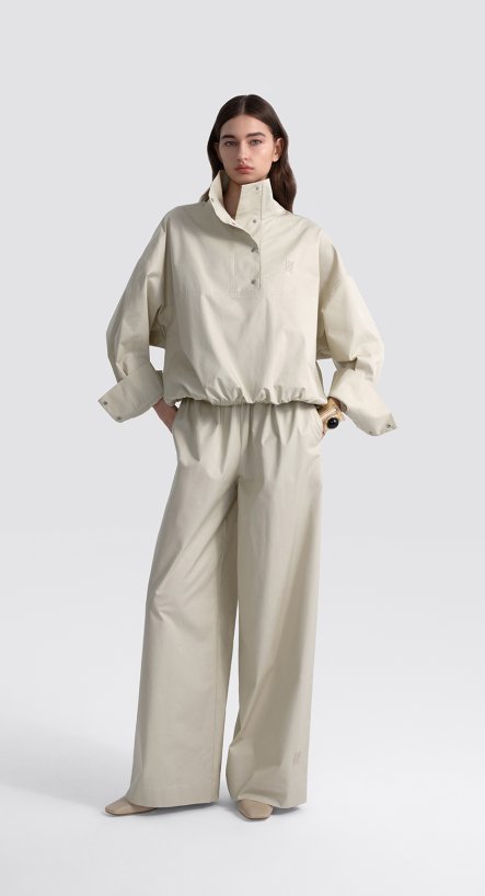 Брюки широкие из хлопка